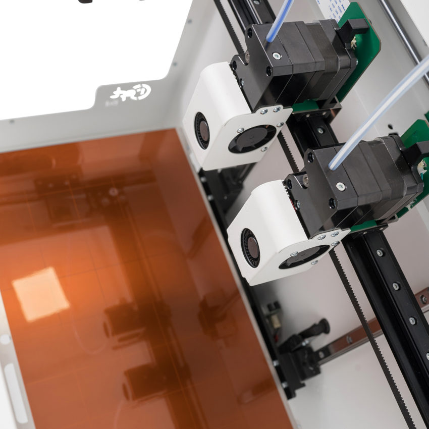 CraftBot Flow IDEX 3D nyomtató munkatere